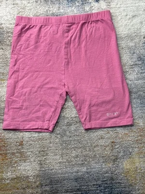 Pantalones Cortos DKNY Niñas Spandex Rosa Talla 14/16 Elastizados Atléticos Bicicleta Pantalones Cortos  Foto 1 de 4