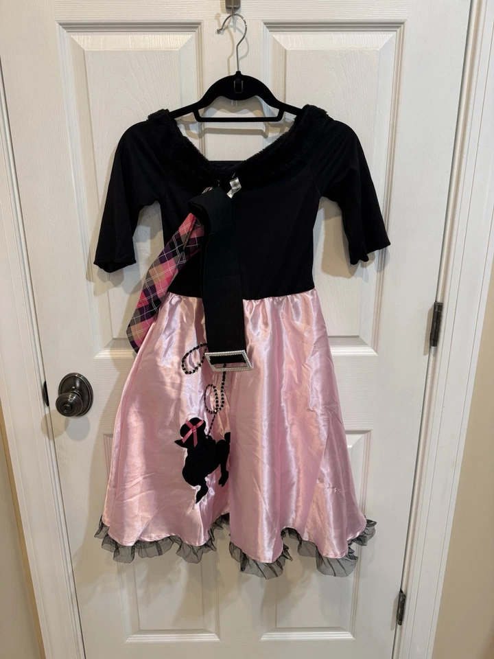 Girls 1950s  halloween Poodle Skirt Costume - Image 1 of 1