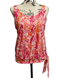 Kim Gravel swimsuits far all side tie tankini top size 10 - Picture 1 of 12