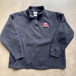 Vintage Mens 90s Disneyland Mickey 1/4 Zip Sweatshirt - XL - Picture 1 of 5