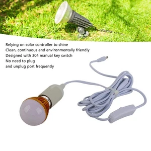 E27 Spiral Solar For Camping Tent Light 12V 5W with 3M DC Cable - Picture 1 of 12