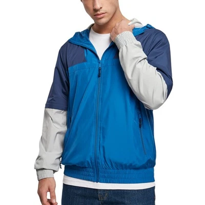 Urban Classics - Chaqueta deportiva con cremallera azul Foto 1 de 4