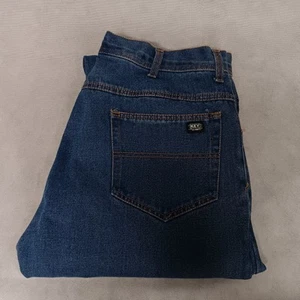 Jeans Key blu 40x34 gamba dritta lavaggio medio 5 tasche - Foto 1 di 7