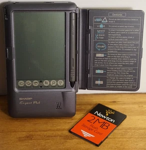 Sharp APPLE NEWTON Clone Expert Pad PI-7000 + Memory Card - For Parts or Repair - Zdjęcie 1 z 13