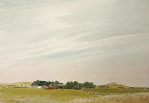 Nathaniel Sparks 1880–1956. Watercolour landscape, 'No165, Newcastle' - Picture 1 of 5