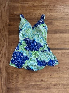 Vintage 1960s Perfection Fit By Roxanne Floral Swimsuit Romper Playsuit Size M - Picture 1 of 10