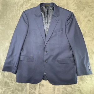 Jos A Bank Reserve Liberty Blazer Mens 48L Navy Blue Wool Sport Coat - Picture 1 of 11