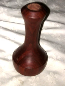 Lovely Vintage Machined Turned Hand Finished Craftsman Jarrah Candlestick Holder - Bild 1 von 6