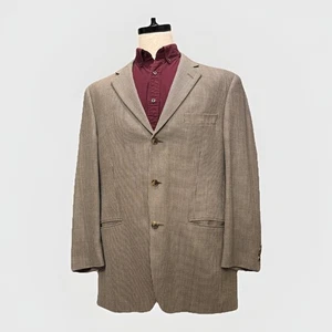 Jack Victor Santowood Wool Geometric Sport Coat 42R 3 Button Prossimo - Picture 1 of 11
