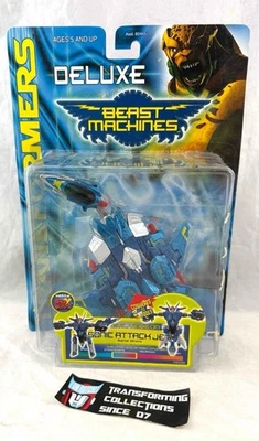 Transformers 1999 Beast Machines Deluxe Class Sonic Attack Jet MOSC - Image 1 of 2