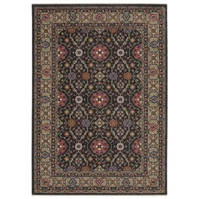 Oriental Weavers Hastings Area Rug HA07D Traditional Charcoal Classic Medallion — 第 1/3 张图片