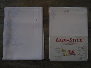 LADY-STICK Handarbeits-Tischdecke Decke 80 x 80 cm Weiß ohne Garn Ostern sticken - Bild 1 von 11