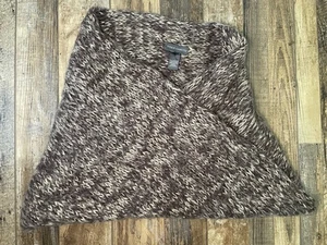 Sciarpa donna Vince Camuto maglia infinito marrone beige acrilico accessorio invernale - Foto 1 di 3