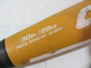Combat Bat Wanted SL 2 5/8" WANSL110 30" 20oz -10 Orange Baseball Bat - Picture 1 of 15