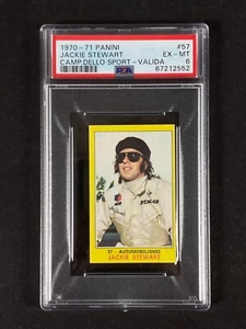 1970 Panini Campioni dello Sport - Jackie Stewart #57 Valida - PSA 6 - Picture 1 of 2