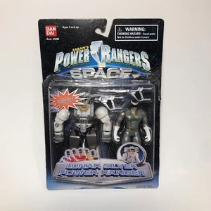 1998 Bandai Power Rangers In Space Lunar Silver Power Ranger 3" Figur gebraucht - Bild 1 von 21