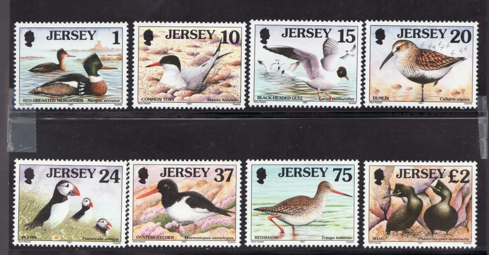 1997 Jersey Sc# 778-85 - QEII - Full set of Seabirds Cv$13.40 - Image 1 of 1