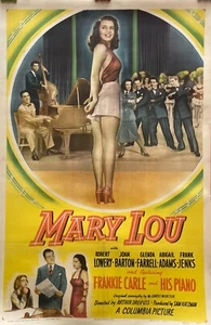 MARY LOU 1940er SELTENES ORIGINAL KOMPLETTES BLATT COLUMBIA BILD FILMPLAKAT - Bild 1 von 7