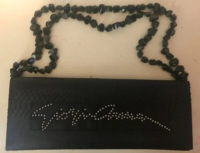 SIGNATURE GIORGIO ARMANI 纹理 STUDS 珠子横跨身体包 免运费 — 第 1/4 张图片