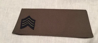 UNISEX ADULTO MILITAR SOLAPA SOMBRERO DISFRAZ ACCESORIO-MARRÓN-CON PARCHE-NUEVO CON ETIQUETAS  Foto 1 de 4