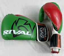 RIVAL Boxing RB7 Fitness Plus Hook & Loop Bag Gloves Green LG 12oz