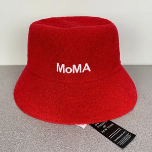 Kangol MoMA Museum of Modern Art Red Bermuda Bucket Hat Small - Picture 1 of 6