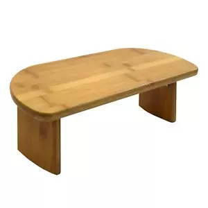 Bamboo Meditation Kneeling Bench Design Folding Legs Portable Ergonomic - Picture 1 of 7