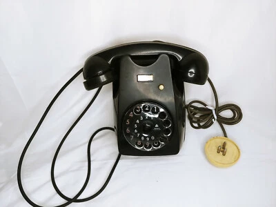 TELEFONO SIEMENS DA MURO VINATAGE 6104 COLOR NERO - Immagine 1 di 4