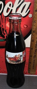Christmas Haddon Sundbloom Santa 1997 8 onzas vidrio coca - botella de cola - Imagen 1 de 4