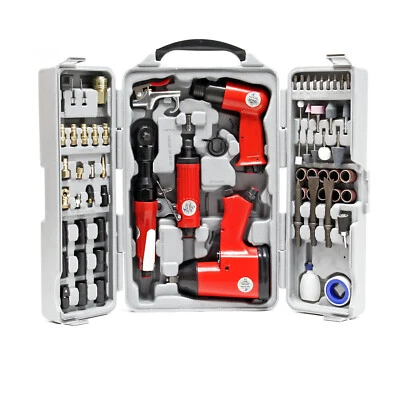 Air Equipment Set 71 Piece Impact Wrench Air Chisel Grinder Ratchet - Image 1 of 4
