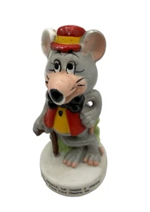 Statuina ceramica formaggio Chuck E vintage 1982 spettacolo pizza tempo teatro - Foto 1 di 12
