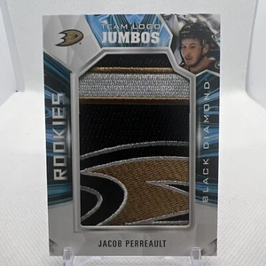 Jacob Perreault 2022-23 Black Diamond Team Logo Jumbos Anaheim Ducks - Picture 1 of 2