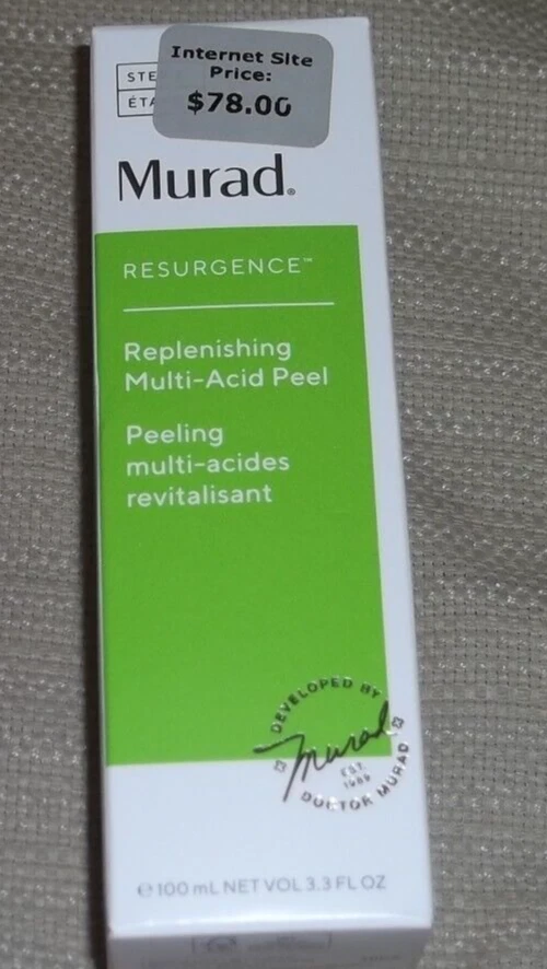 MURAD RESURGENCE REPONEDOR MULTIÁCIDO PEELING 3,3 OZ 100 ML NUEVO HECHO EN EE. UU. Foto 1 de 2