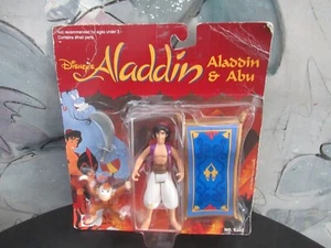 1992 Mattel Disney's Aladdin Articulated Figures Series 1.5 Aladdin & Abu RARE - Picture 1 of 8