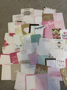 Project Life Becky Higgins Cards X 50 Scrapbooking Journal - Picture 1 of 4
