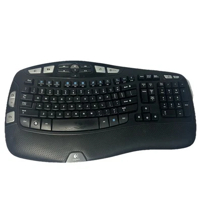 Teclado inalámbrico Logitech K350 Comfort Wave probado funciona Foto 1 de 4