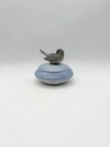 Caja de porcelana vintage Bing & Grondahl Dinamarca con tapa de pájaro - Imagen 1 de 13
