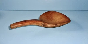 ANTIQUE OLD WOODEN BUTTER PADDLE SPADE LARGE PRIMITIVE KITCHEN BOWL LADLE AAFA - Picture 1 of 5