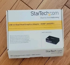StarTech USB32HDDVII USB 3.0 vers HDMI et DVI Double Moniteur Vidéo Externe - Photo 1/1