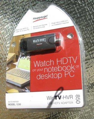 Hauppauge WinTV-HVR-850 Model 1230, USB HDTV Adapter New  open box unused TV tun - Image 1 of 4