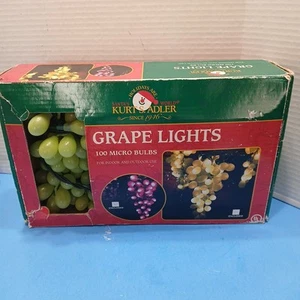 Kurt Adler Green Grape String Lights 100 Micro Bulbs Indoor Outdoor WORKS - Picture 1 of 6