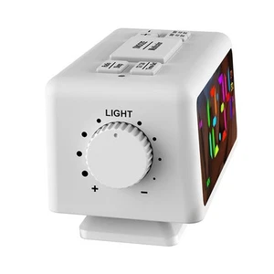 Anspruchsvoller RGB-Farb-LCD-Wecker mit einstellbaren Helligkeitseinstellungen - Afbeelding 1 van 15