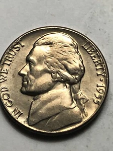 1955-D BU Jefferson Nickel From A OBR Beautiful Coins At A Low Price Lot V130 - Picture 1 of 12