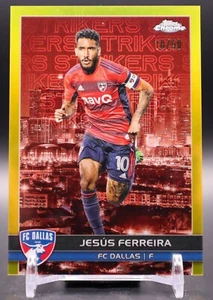 Jesus Ferreira 2023 Topps Chrome MLS #BCS-5 Big City Striker Gold Refractor /50 - Picture 1 of 2