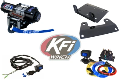 Kit de montaje y cabrestante de cable KFI 2500 LB Arctic Cat 300/450 Alterra 2016-2023 Foto 1 de 4