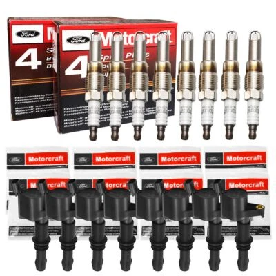 8 pack OEM Genuine DG511 Ignition Coil & Spark Plug SP546 For F150 Ford Lincoln= - Image 1 of 4