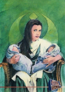 1995 Topps Star Wars Galaxy Series 3 Promo #P7 (Leia, Jaren & Jaina Solo) - Picture 1 of 2