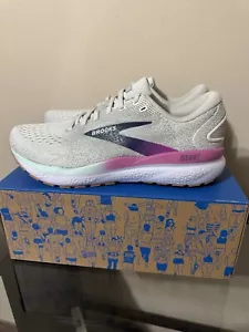 NEW Womens Size 11 Brooks Ghost 16 Running Shoes Grey Pink - Picture 1 of 9