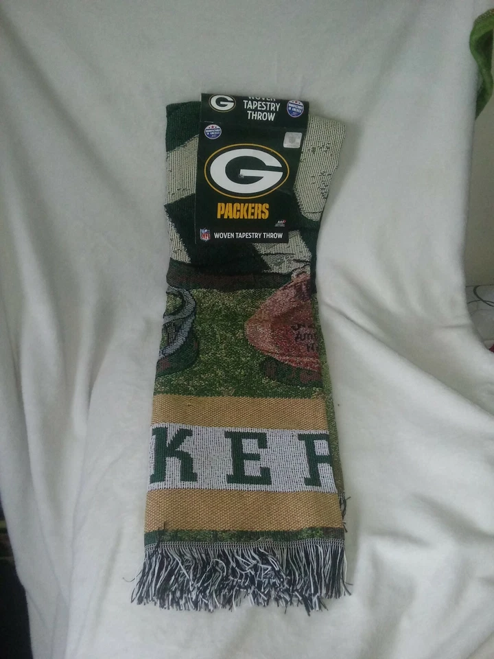 Green Bay Packers - Alfombra tapiz tejida de poliéster NFL - 48" X 60" pulgadas - NUEVA Foto 1 de 4