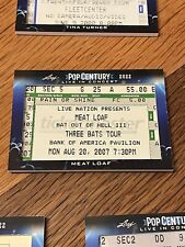 Leaf Metal Pop Century 2022 Ticket to the Show Live in Concert Meat Loaf
